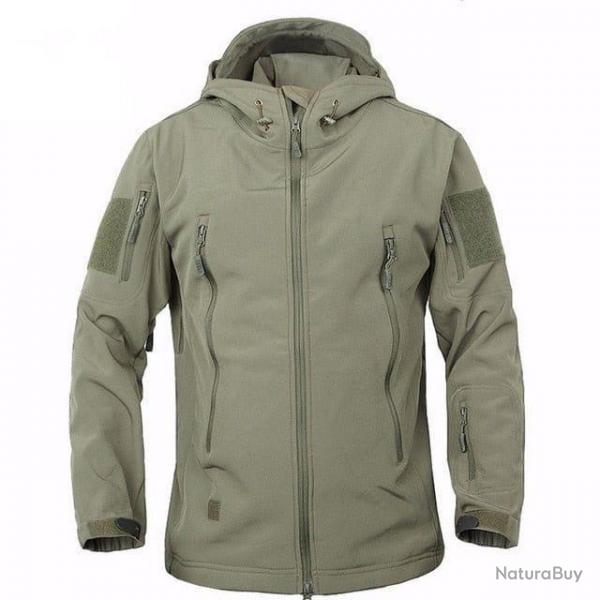 Veste polaire AWS Tactical impermable Vert OD