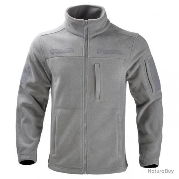 Veste polaire Explorer HWild coupe-vent - Gris / XXXL (100-110kg)