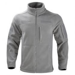 Veste polaire Explorer HWild coupe-vent - Gris / S (55-65kg)