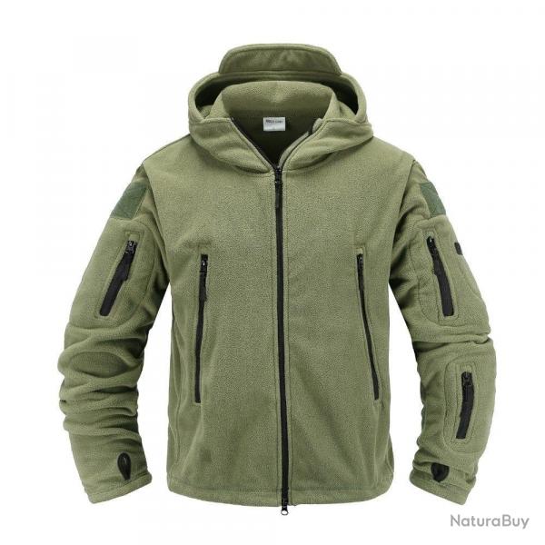 Veste polaire Liberty capuche thermique OD