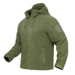 Veste polaire Patriot Tactical capuche - Vert OD / M (US S)