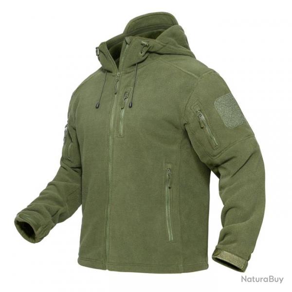 Veste polaire Patriot Tactical capuche - Vert OD / XL (US L)