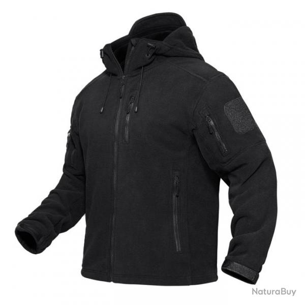 Veste polaire Patriot Tactical capuche - Noir / M (US S)