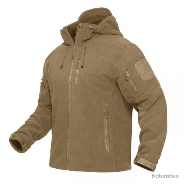 Veste polaire Patriot Tactical capuche - Tan / XL (US L)