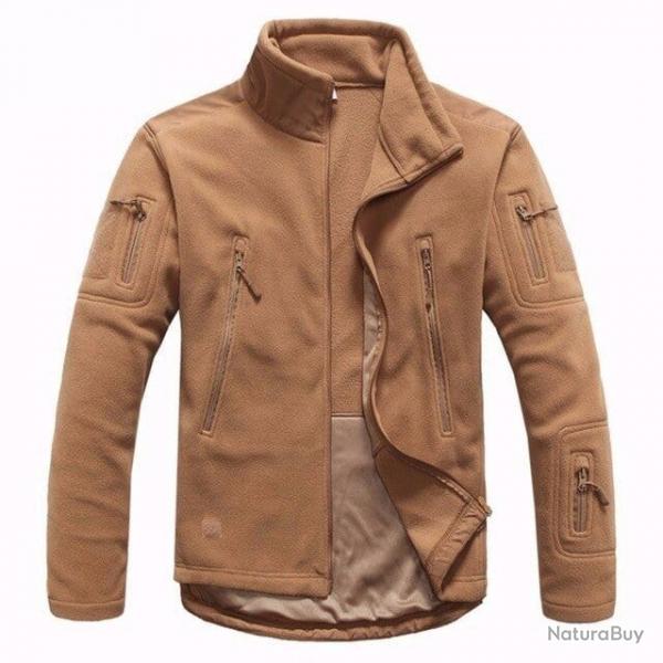 Veste polaire softshell MTO Tech Coyote brown