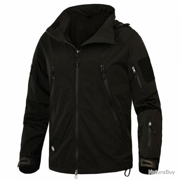 Veste tactique coupe-vent MG Knight - Black / S