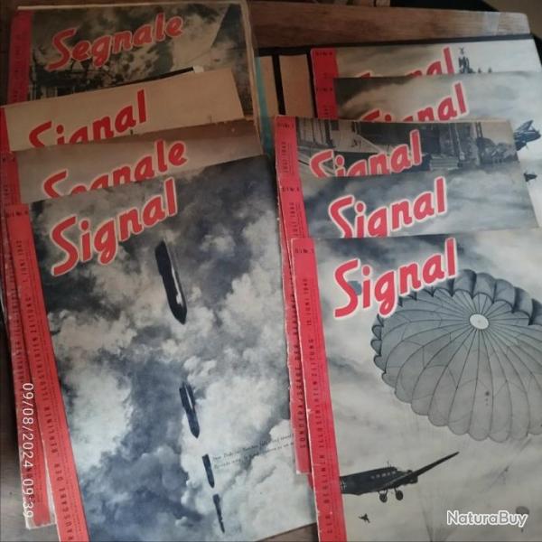 Signal. Italien. WW2. Magazine propagande. dition italienne.10 volumes. Complet