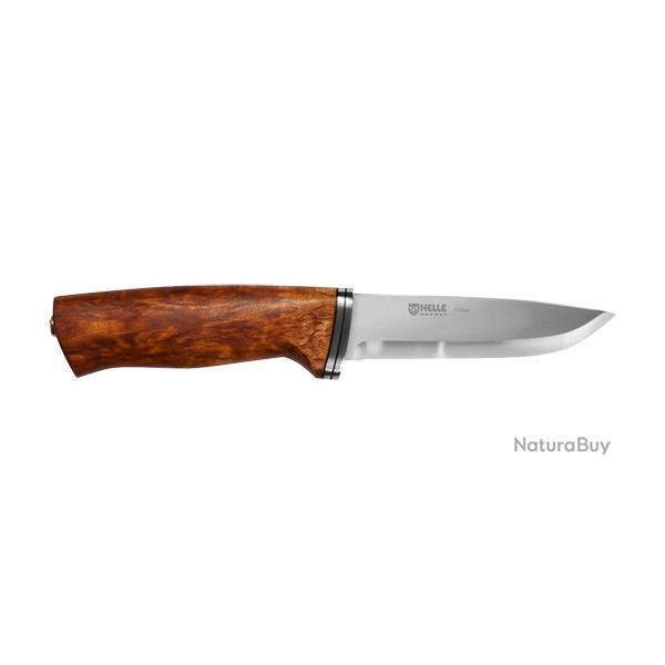 COUTEAU HELLE Alden - Lame 105mm - Manche Bouleau - Etui Cuir