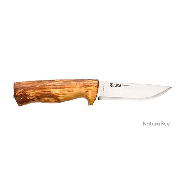 COUTEAU HELLE Eggen - Lame 101mm - Manche Bouleau - Etui Cuir