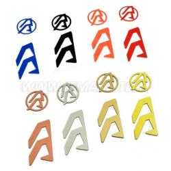 DAA Alpha-X Holster Logo Inlays, Color: Orange, Droitier