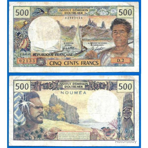 Polynesie 500 Francs 1979  1984 Billet Imprim NOUMEA Cfp Nouvelle Caledonie Signature 4 Ile Franc