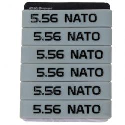 Bande marquage chargeur 6/12 5.56 Nato 300 - 5.56 Noir 6 pcs