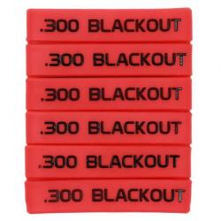 Bande marquage chargeur 6/12 5.56 Nato 300 - .300 Noir 6 pcs