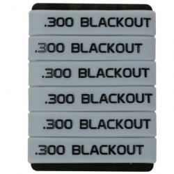 Bande marquage chargeur 6/12 5.56 Nato 300 - .300 Black2 6 pcs