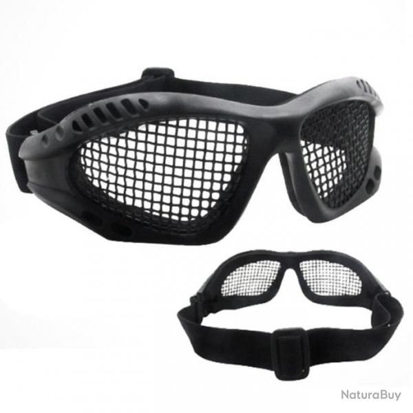 Lunettes protection FO filet mtallique - Noir