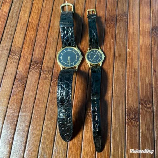 RARE PAIRE DE MONTRES PETIT ET GRAND MODLE SEIKO LASSALE VINTAGE