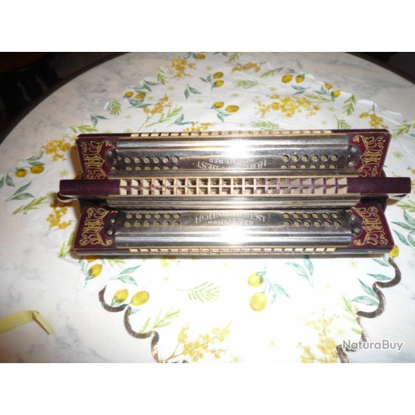 harmonica ancienne avec sa boite d'origine