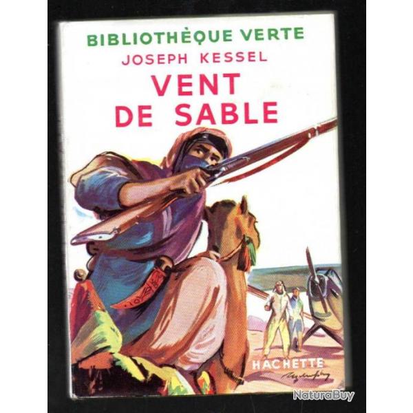 vent de sable de joseph kessel  bibliothque verte premire srie aropostale,ligne casa-dakar