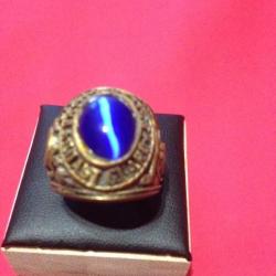 Bague Chevali&egrave;re US Coast Guard  Plaqu&eacute; Or Taille 7,25 us ou 55 Fr
