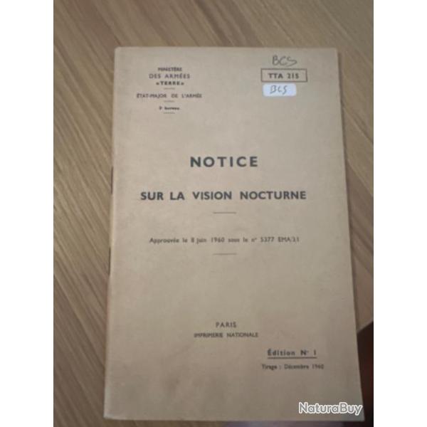 Notice sur la vision nocturne