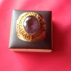 Bague Chevali&egrave;re US Army Parachutiste Plaqu&eacute; Or Taille 8 us ou 57 Fr