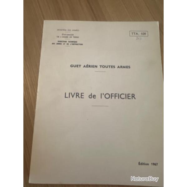 Guet arien toutes armes Livre de l'officier