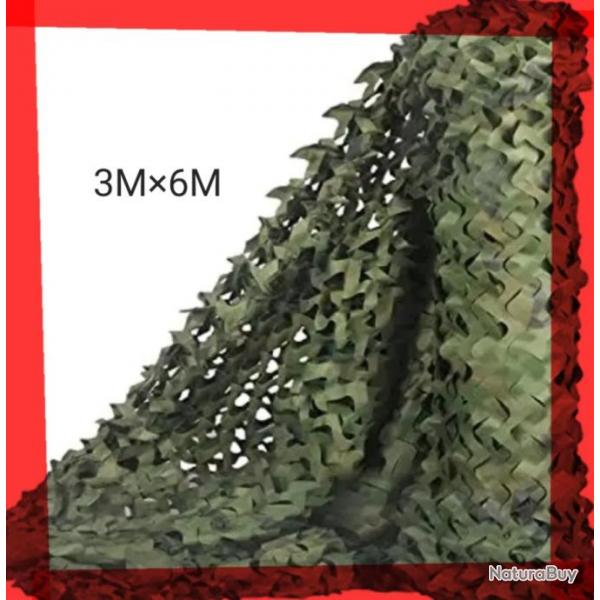 Filet camouflage 3 M  6M pour la chasse