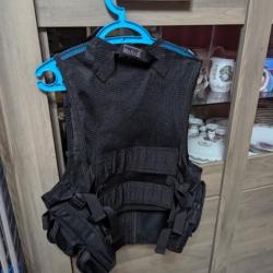 Gilet tactique airsoft noir swiss arms