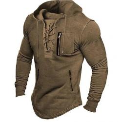 Sweat à capuche pour homme - brown / S