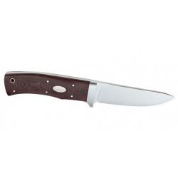 COUTEAU FALLKNIVEN Hunters Knife - Lame 90mm - Manche Micarta - Etui cuir