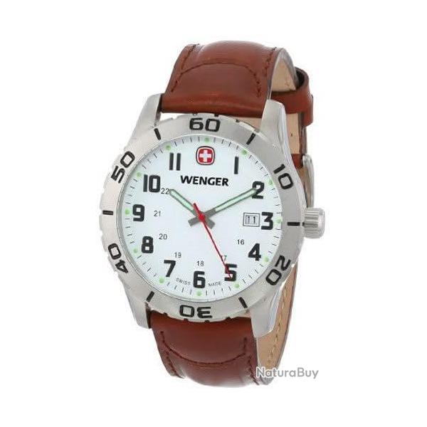 Wenger Montre 01.0741.101 Grenadier Analogique Swiss-Quartz Marron