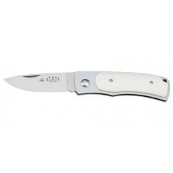 COUTEAU FALLKNIVEN U1 Elmax - Lame 64mm - Manche Elforyn imitation ivoire - Etui Cordura