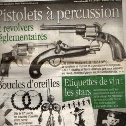 la vie du collectionneur 268 avril 1999, pistolets à percussion, tout sur air france, boucles d'orei