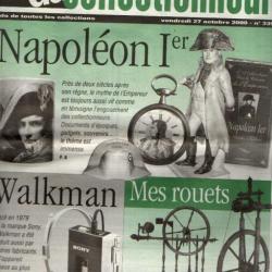 la vie du collectionneur 339 octobre 2000 , napoléon 1er, walkman, index général, rouets ,