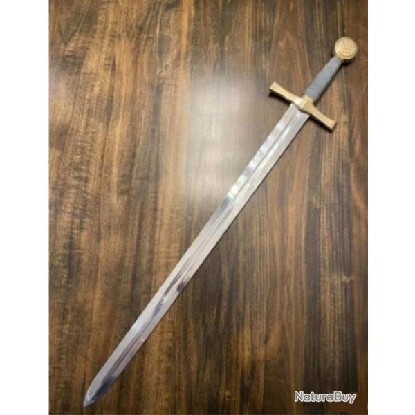 Magnifique pe legendaire Excalibur, roi Arthur, acier mythique D2, combat et coupe