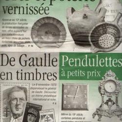 la vie du collectionneur 341 de gaulle en timbres , jetons et plaques de casino, grès et poterie ver