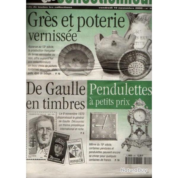 la vie du collectionneur 341 de gaulle en timbres , jetons et plaques de casino, grs et poterie ver