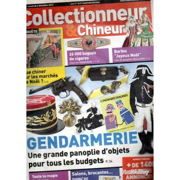 collectionneur chineur 163 2013, gendarmerie, marchs de noel, cirque, bagues cigares, barbie noel