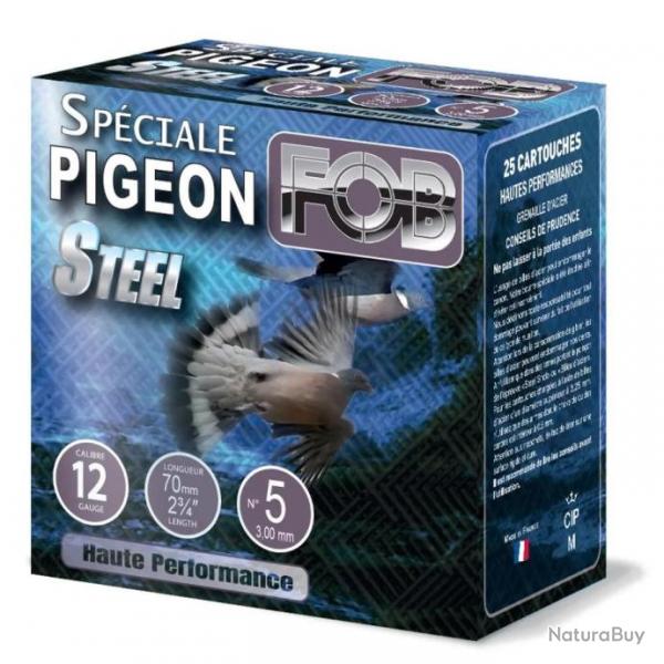 25 CARTOUCHES FOB SPECIAL PIGEON HP 12/70 N5