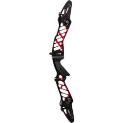 WIAWIS - Poignée Alu ATF-DX 25" DROITIER (RH) NOIR ET ROUGE