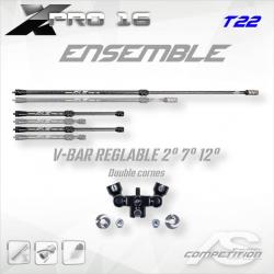 ARC SYSTEME - Ensemble X-PRO 16 Réglable Double 22 mm