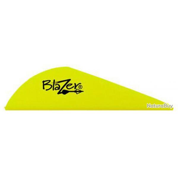 Vanes Blazer 2" - JAUNE FLUO (par 12)