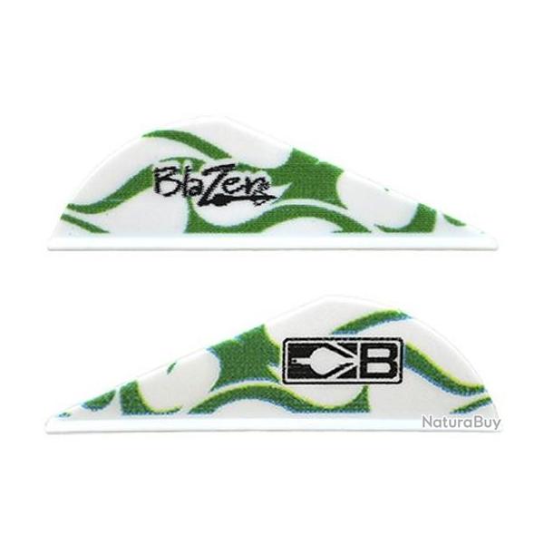 Vanes Blazer 2" - VERT FLAMME BLANCHE (par 12)