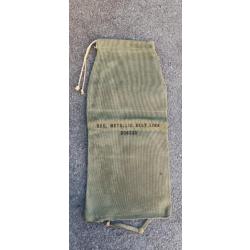 SAC EN TOILE OLIVE RÉCUPERATEUR DE MAILLONS/DOUILLES BROWNING 50 - 1er MODÈLE US WWII