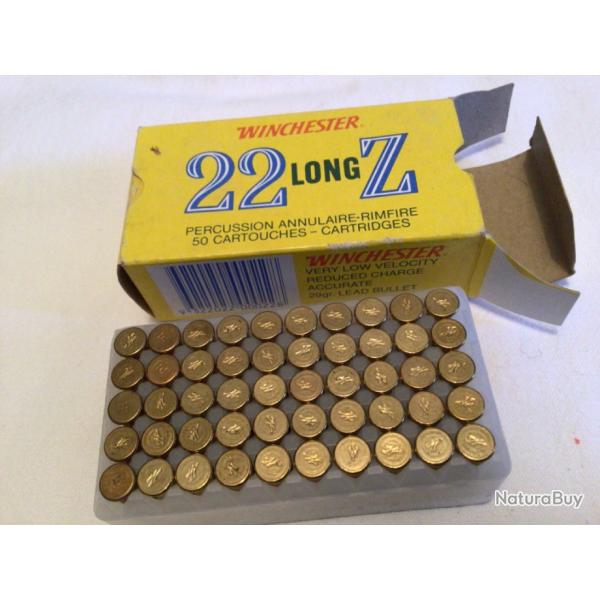 bote de 50 munitions 22 long Z WINCHESTER