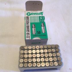 Belle boîte de 50 munitions 22 LR GEVELOT