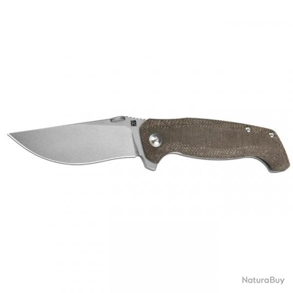 Couteau ArtisanCutlery Kami OD Green Manche Micarta/Titane Lame Acier S35VN SW IKBS ATZ1864GODG