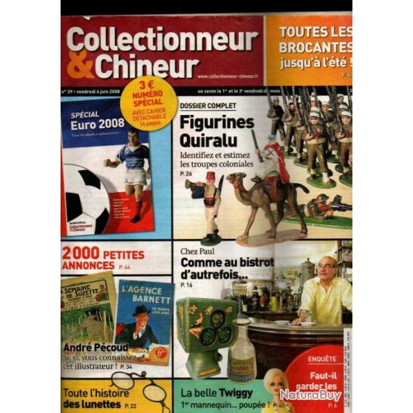 collectionneur chineur 39 figurines quiralu troupes coloniales, bistrot d'autrefois, lunettes,