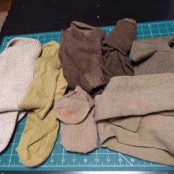 LOT DE CHAUSSETTES MILITAIRES, DIFFERENTS PAYS ET TAILLE, 7 PAIRES