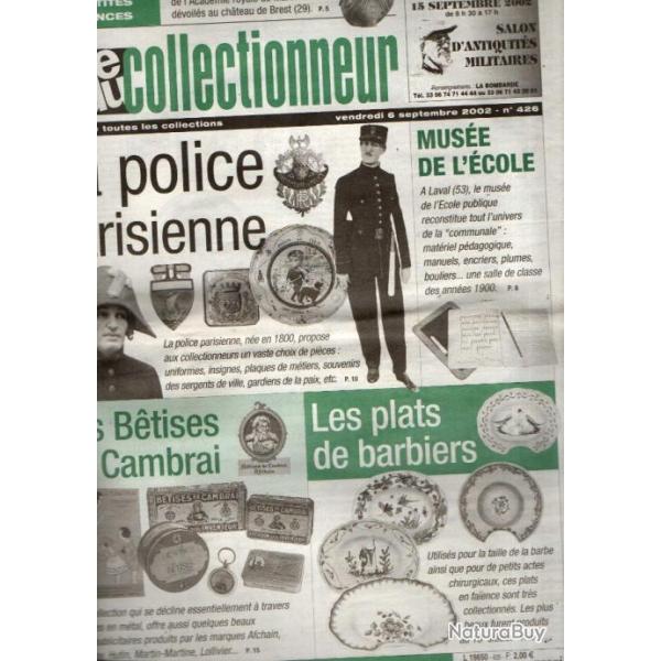 la vie du collectionneur 426 la police parisienne, btises de cambrai, plats de barbiers,